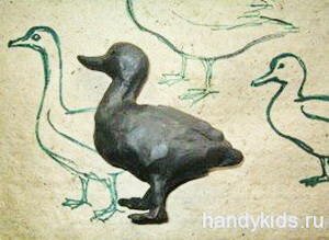 handykids-lessons-goose Утка из пластилина 13