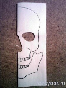 scull Вариант выкройки маски черепа