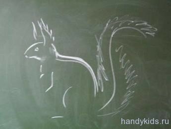 handykids- animal 060 Как нарисовать белку