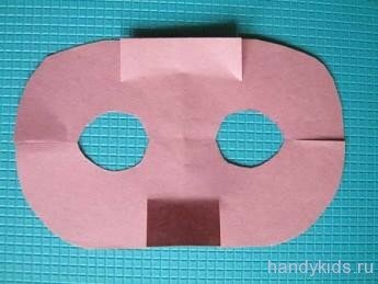 handykids- lesson animalistica 11d 053 Выкройка для маски поросёнка