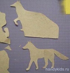handykids -teache-in 057 Как вырезать волка и лису