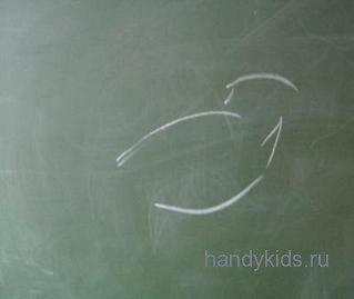 handykids- animal 045 Этапы рисования птицы