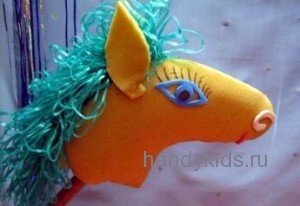 handykids-masks 041 Морда лошади на палочке