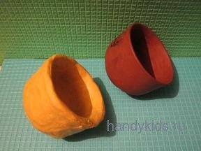 Чашка из пластилина Лепим чашку с натуры