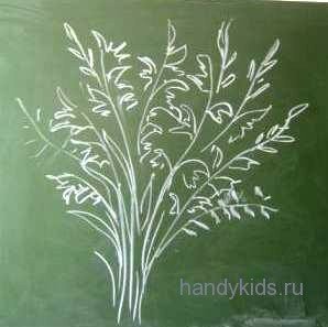 handykids teddy 035 нарисуем букет гладиолусов