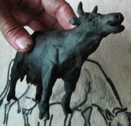 Корова из пластилина Корова из пластилина