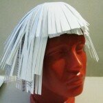 Сделаем парик из бумаги