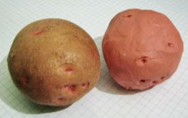 Картошка из пластилина