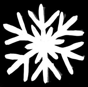 Лепка -снежинка из пластилина.